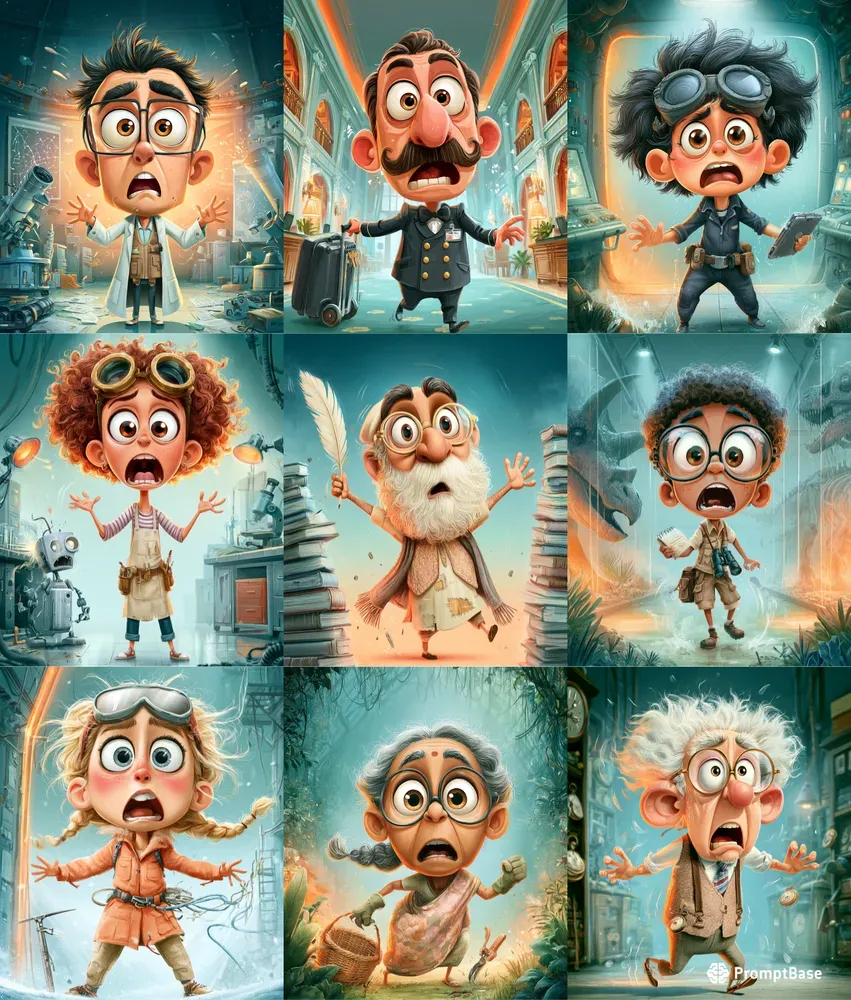 Chaotic Cartoon Characters