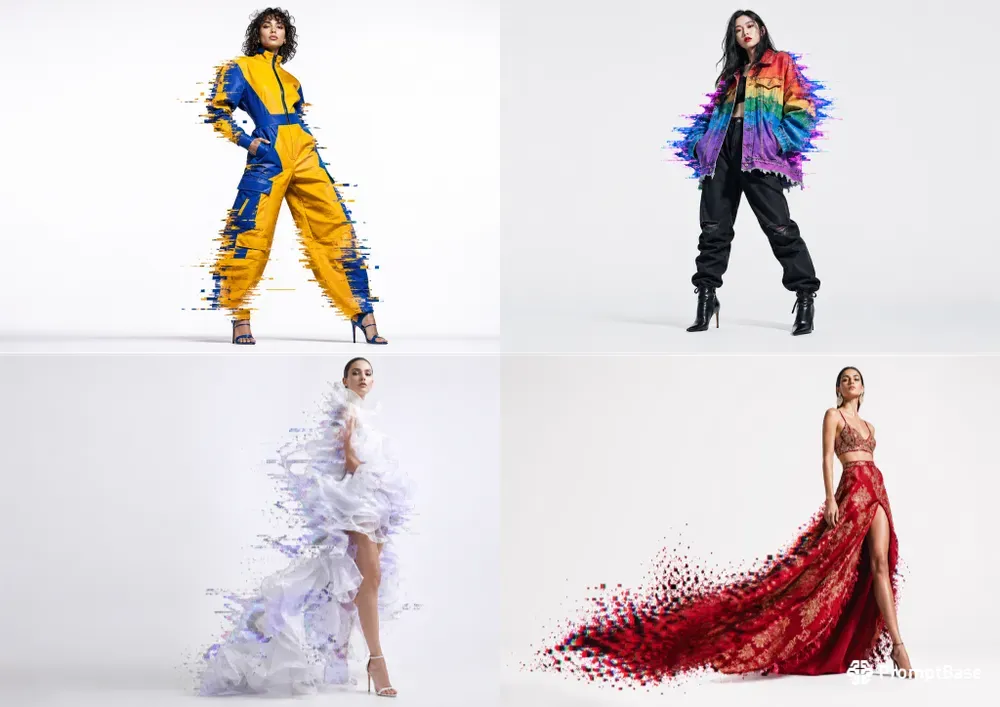 Glitch Fashion Editorial Logbooks
