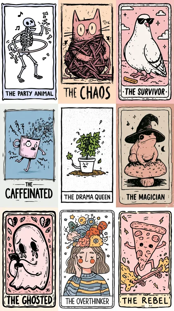 Humorous Tarot Cards