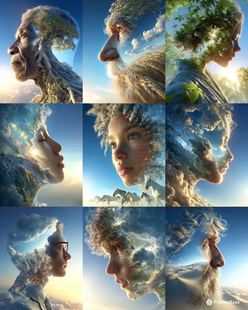Double Exposure Portraits