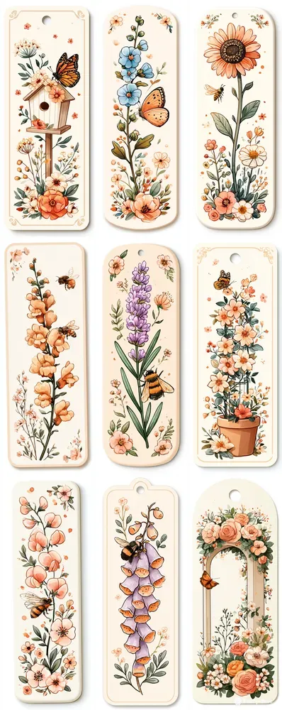 Pollinator Garden Bookmarks