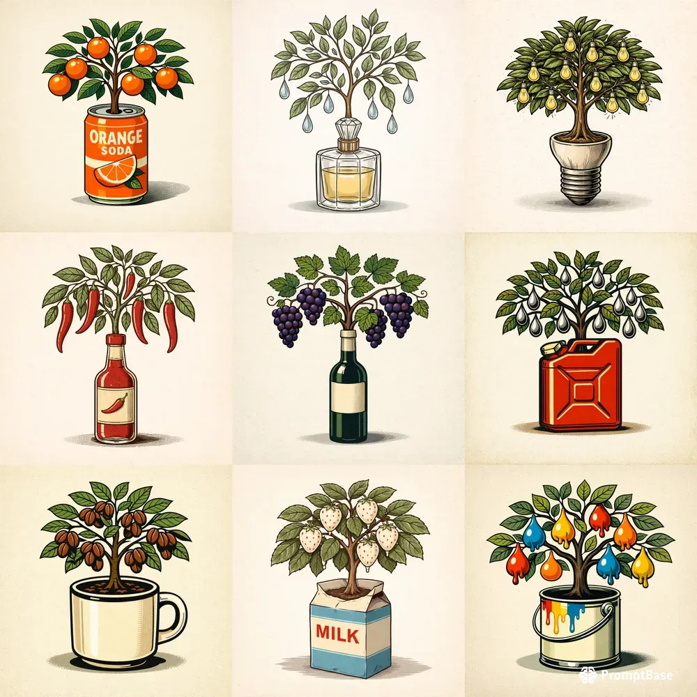 Surreal Product Botanical Poster Art