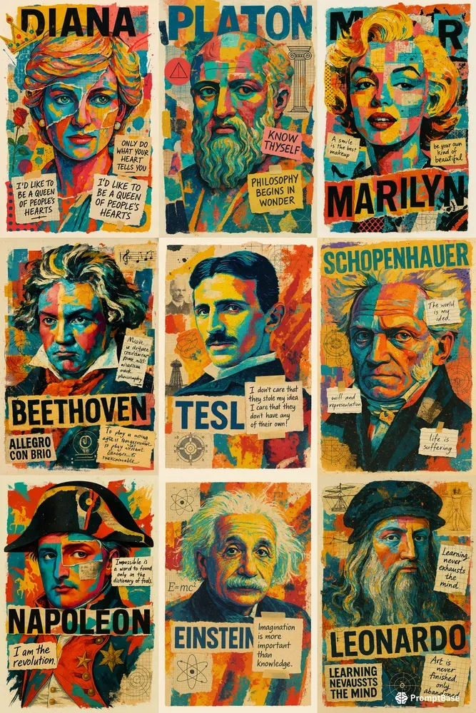 Famous People Collages