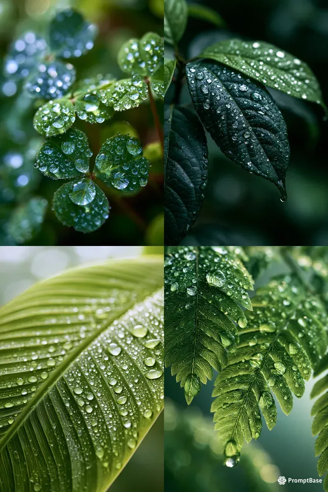 Dewy Botanical Macro Photography