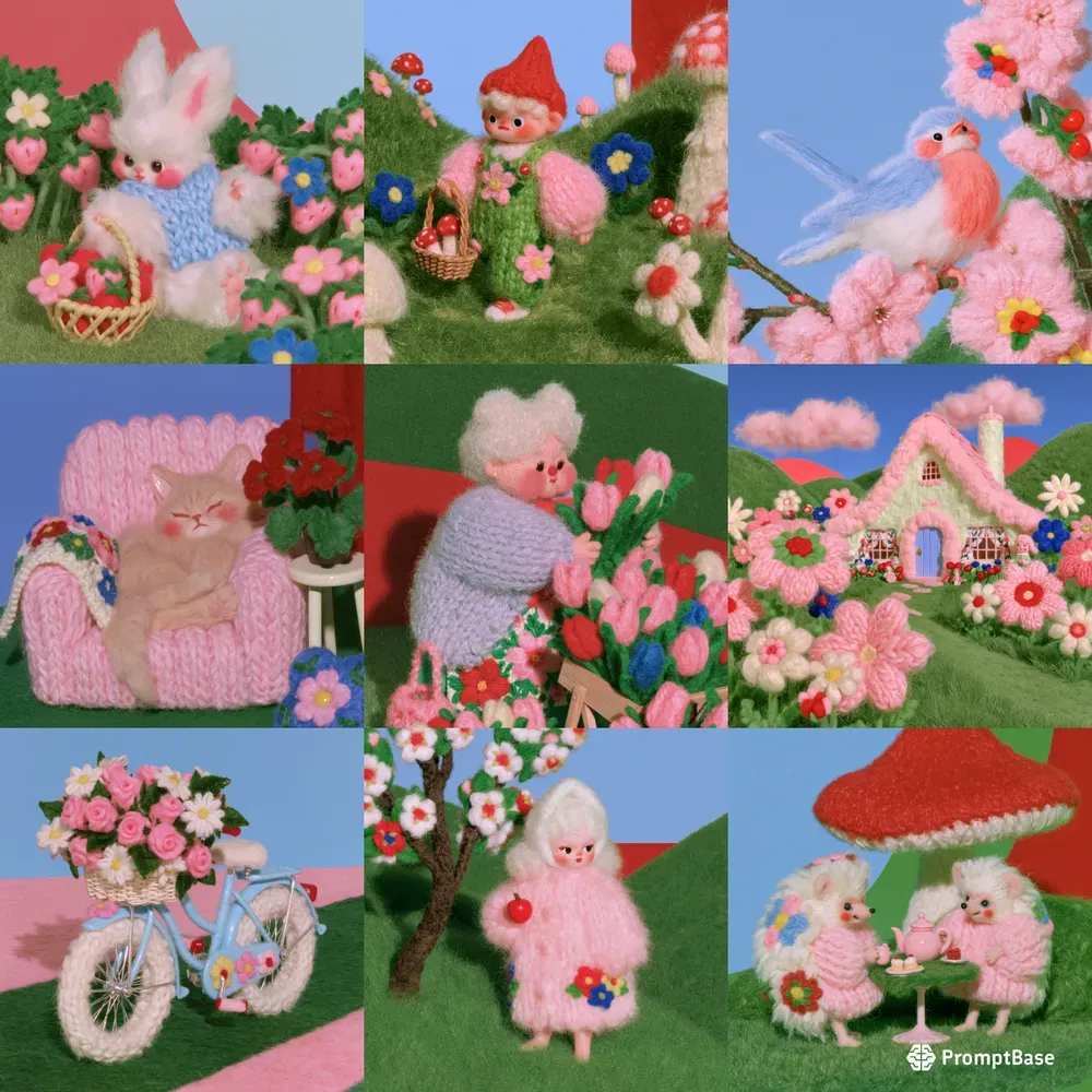 Needle Felted Miniature Diorama Art