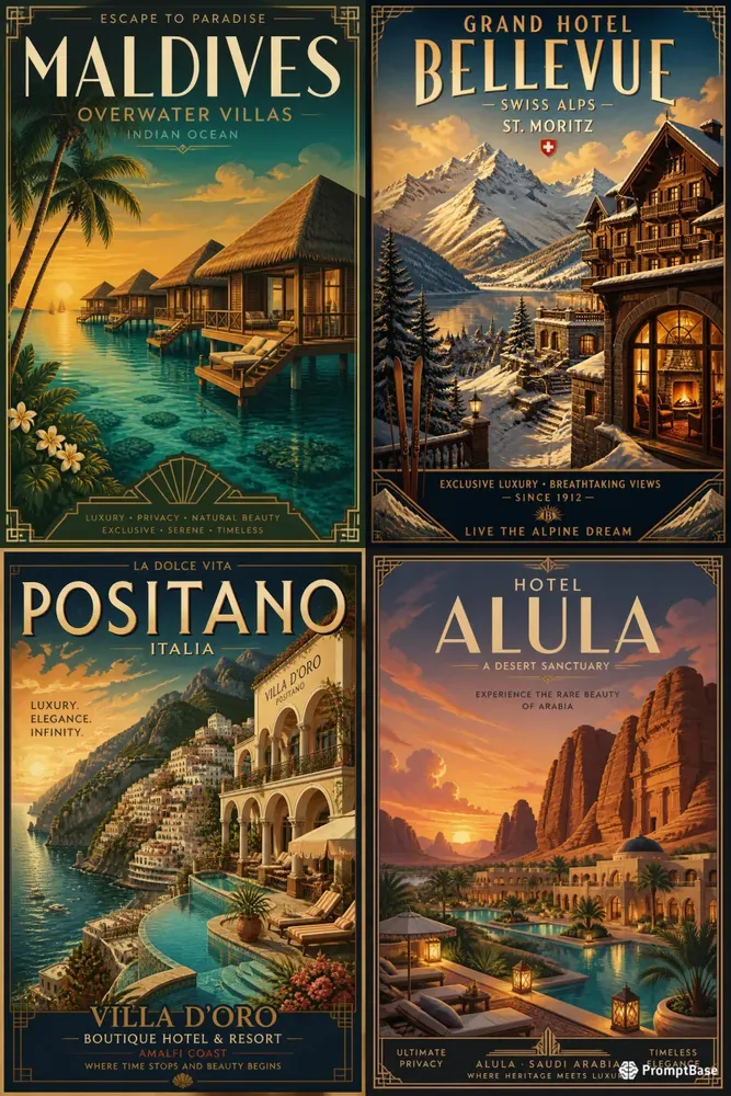 Luxury Resort Poster Creators