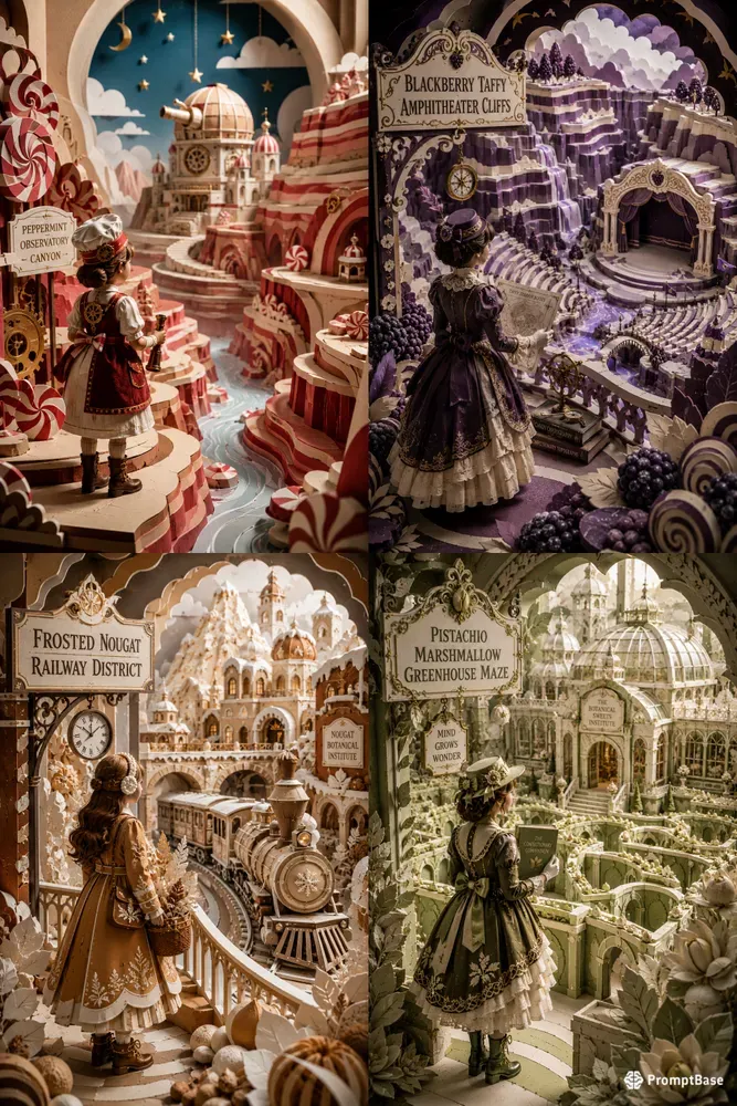 Candy Diorama Paper Art