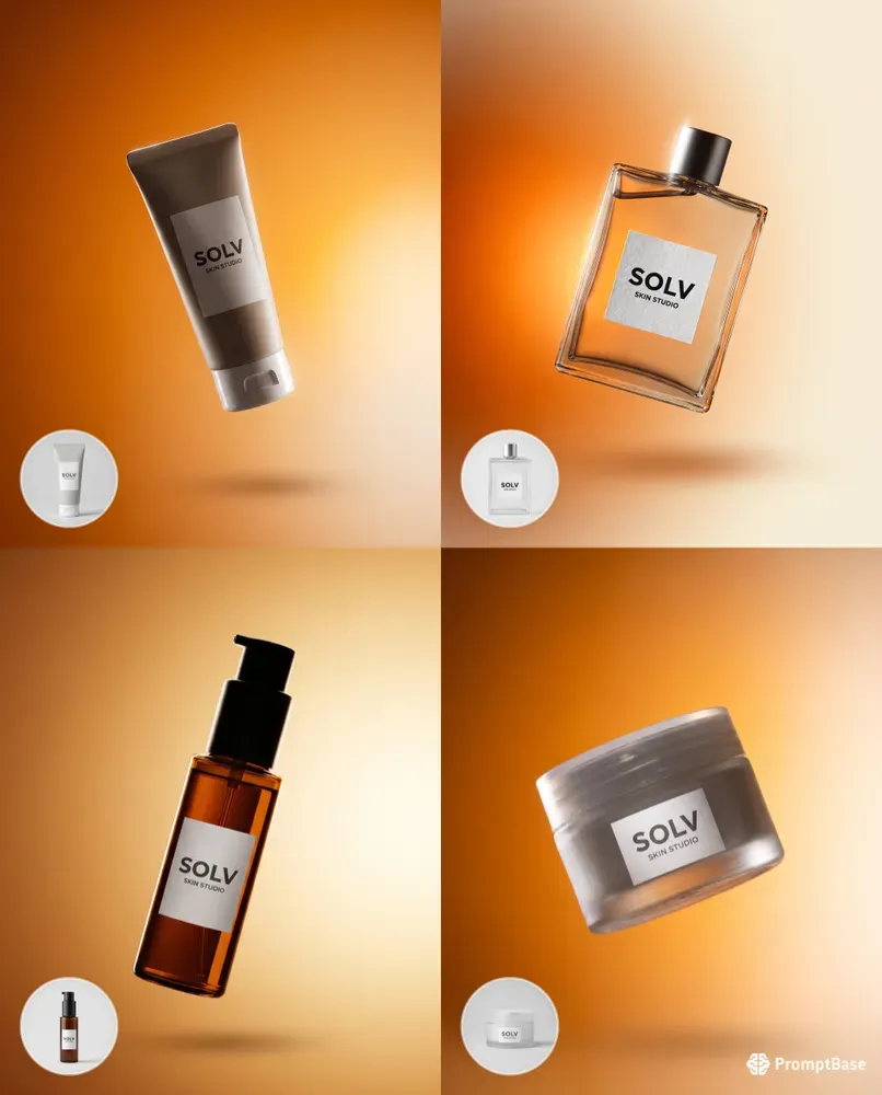 Amber Rim Floating Product Shots