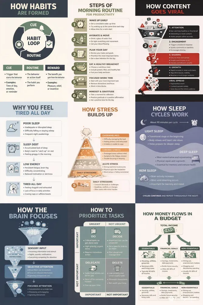 Modern Explanatory Infographics