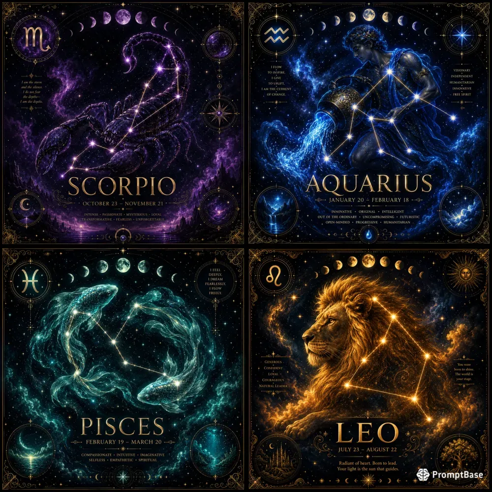 Zodiac Constellation Art Generator