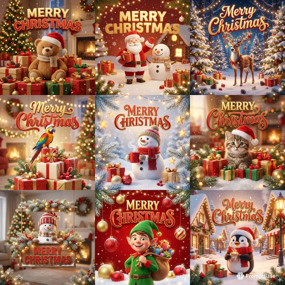 Festive Christmas Greeting Cards