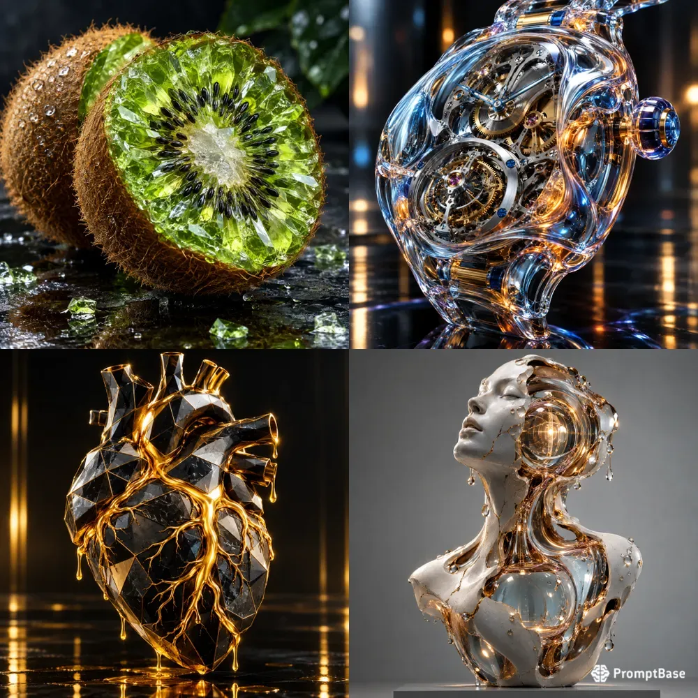 Surreal Cinematic Glass And Ceramic Sculptures