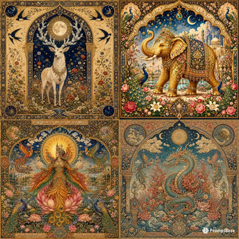 Mystical Zodiac Tapestry Creatures Art