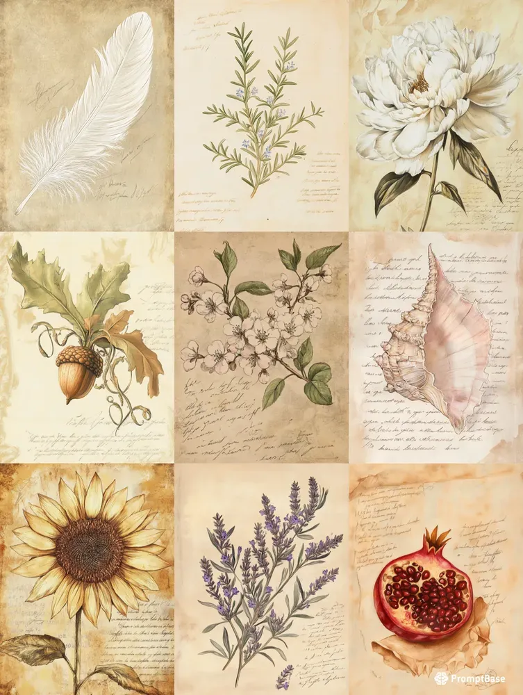 Vintage Junk Journal Pages
