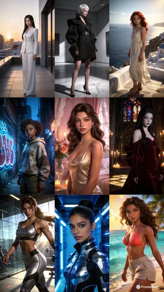 Virtual Influencer Character Cards