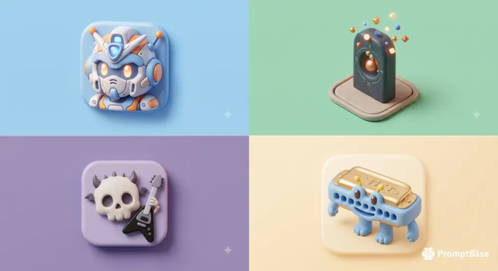 Minimal Plastic 3D Icons