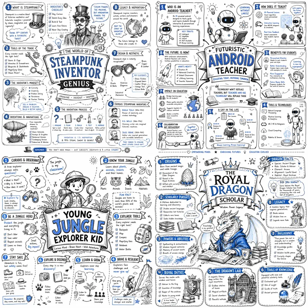 Handdrawn Educational Infographics