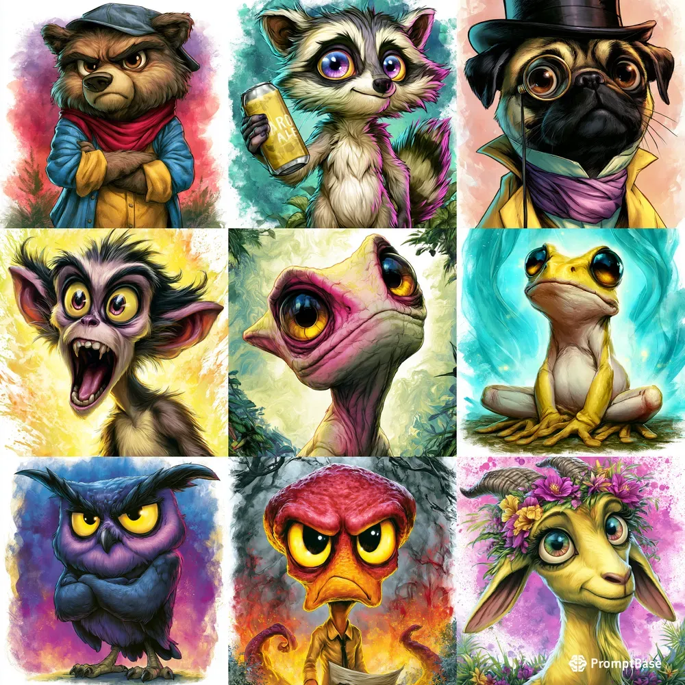 Vibrant Indie Brand Packaging Mascots