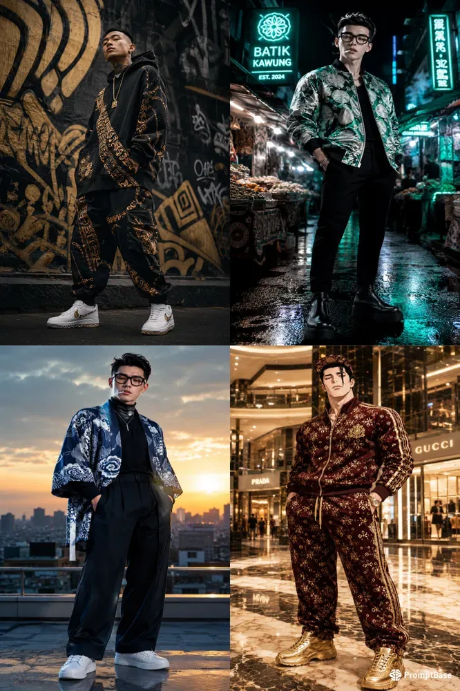 Batik Streetwear Fashion Transformers
