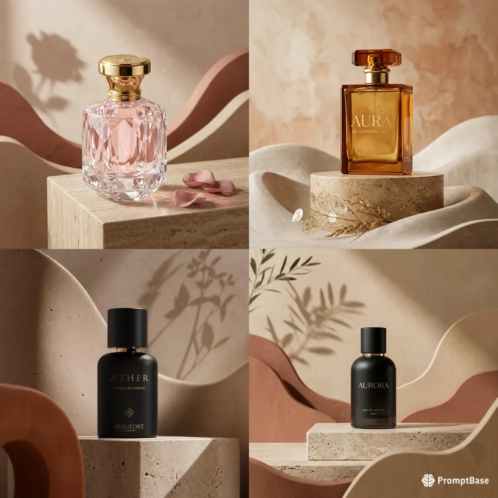 Luxury Cosmetic Perfume Mockups
