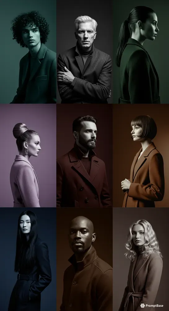 Monochromatic Fashion Portraits