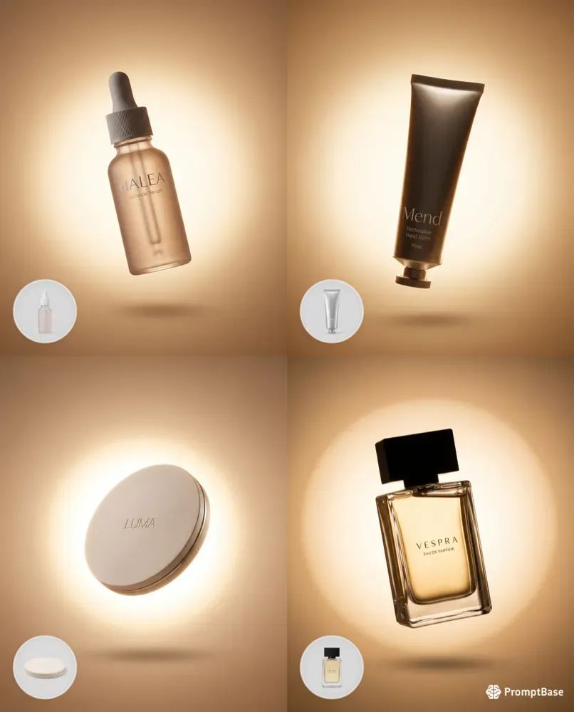 Warm Cream Halo Product Photography