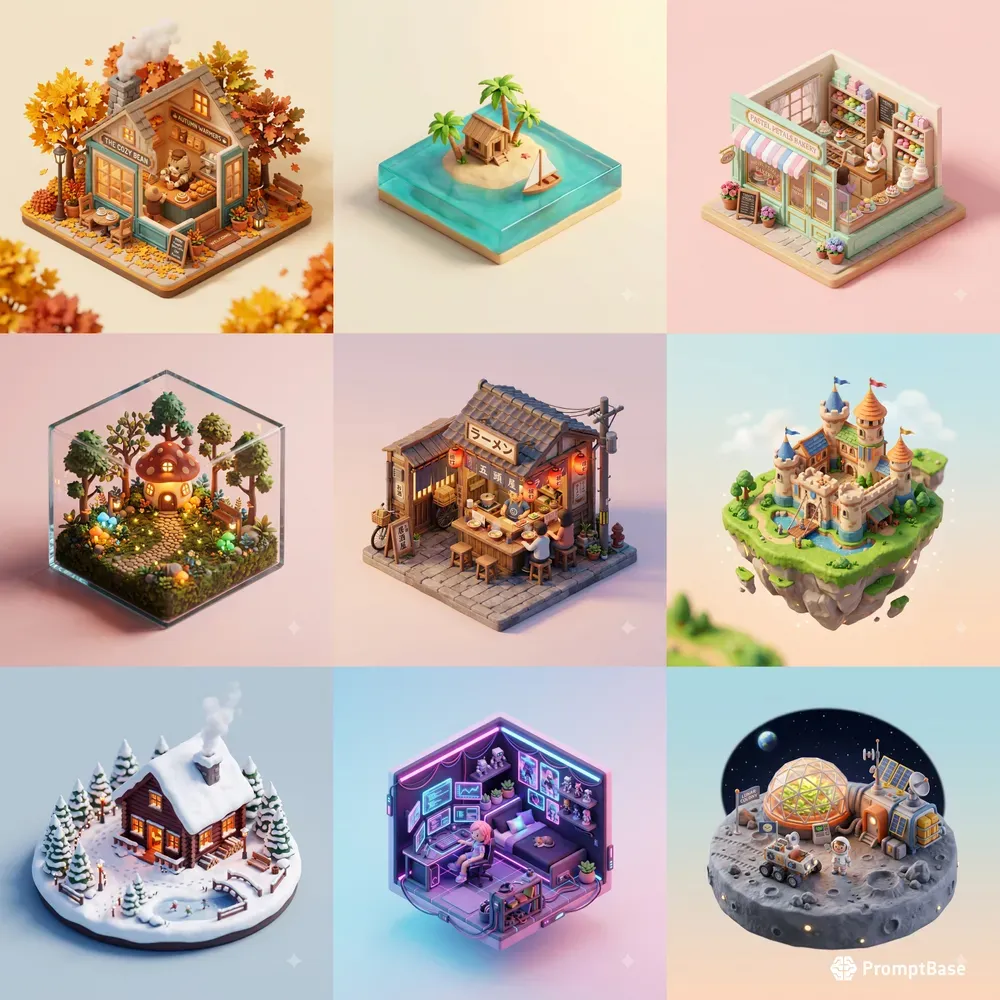 3D Miniature Dioramas