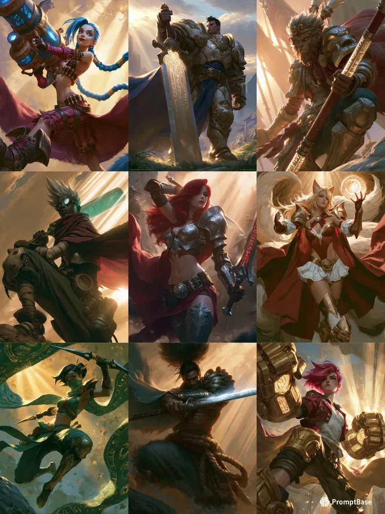 Painterly Fantasy Leagues Of Legends