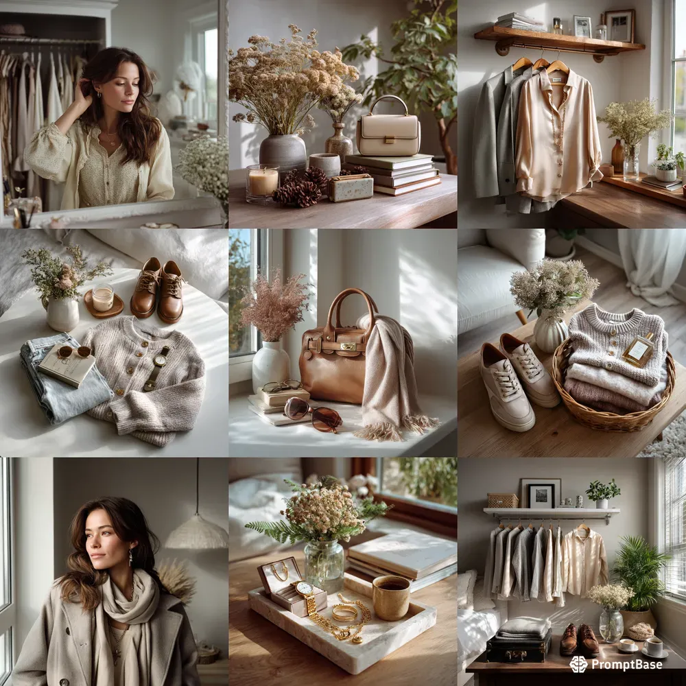 Minimalist Closet Fashion Accessories
