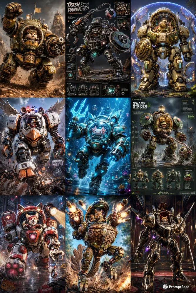 Tiny Animal Battle Mech Generator