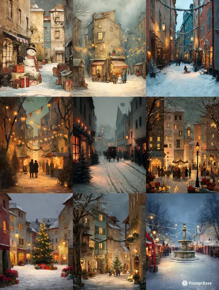 Vintage Christmas Towns