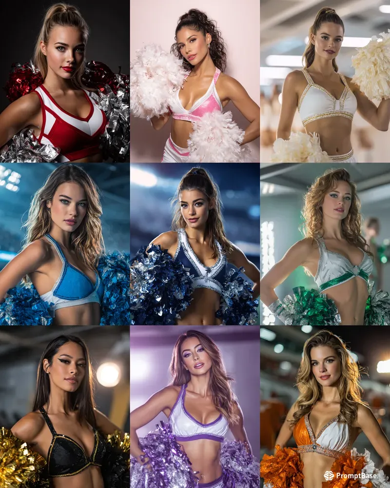 Sports Cheerleader Portraits
