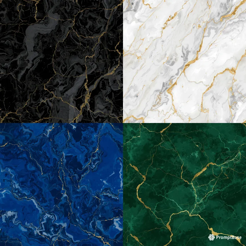 Luxury Seamless Marble Gold Patterns