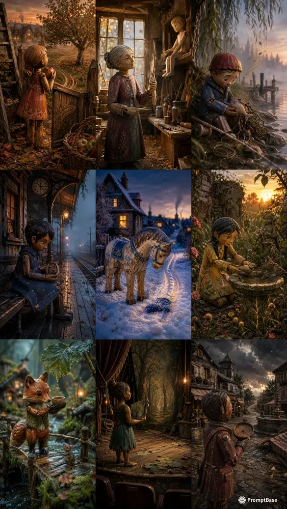 Storytelling Wooden Figures