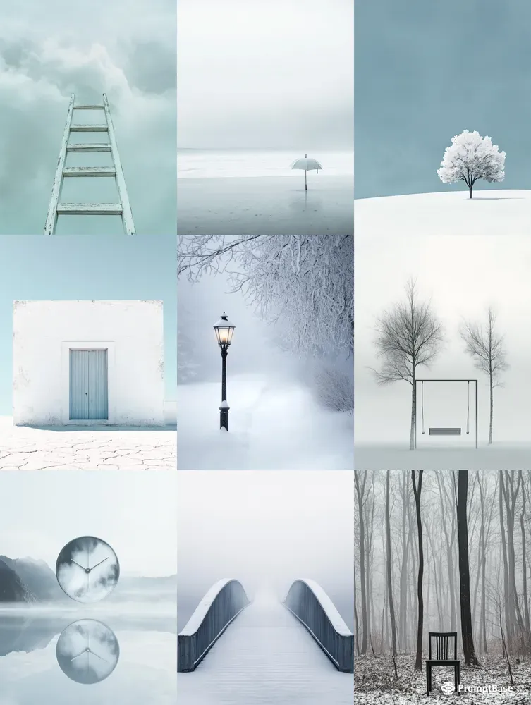 Monochrome Meditative Surrealism