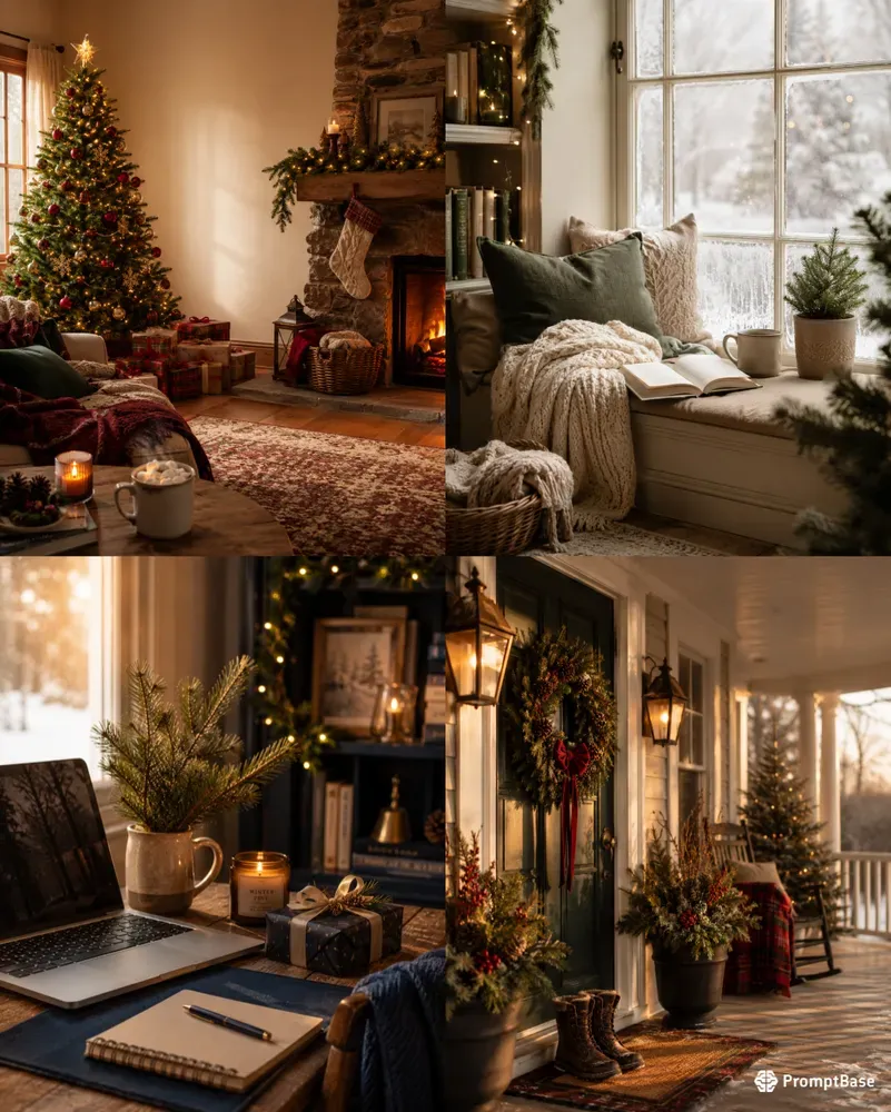 Cozy Christmas Lifestyle Scene Gens