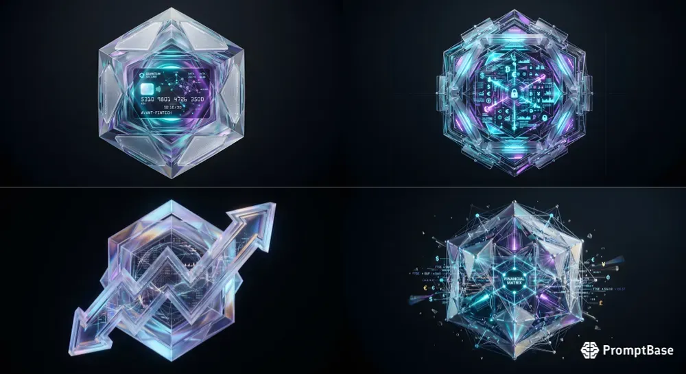 Avantgarde Glassmorphism Polyhedral Fins