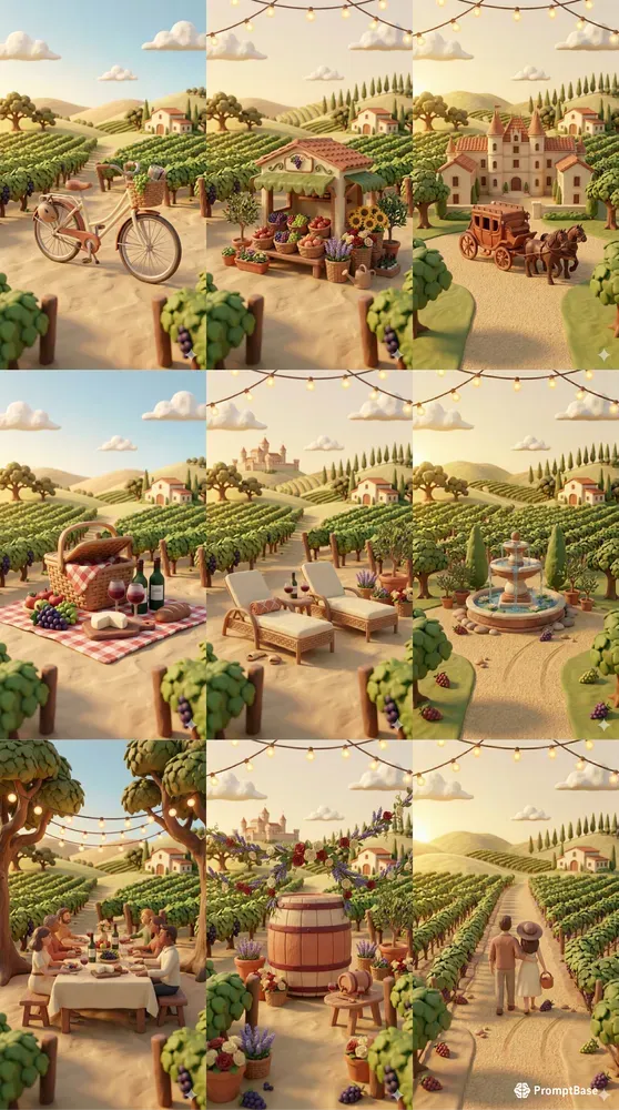 3D Claymation Summer Holidays Napa Valley
