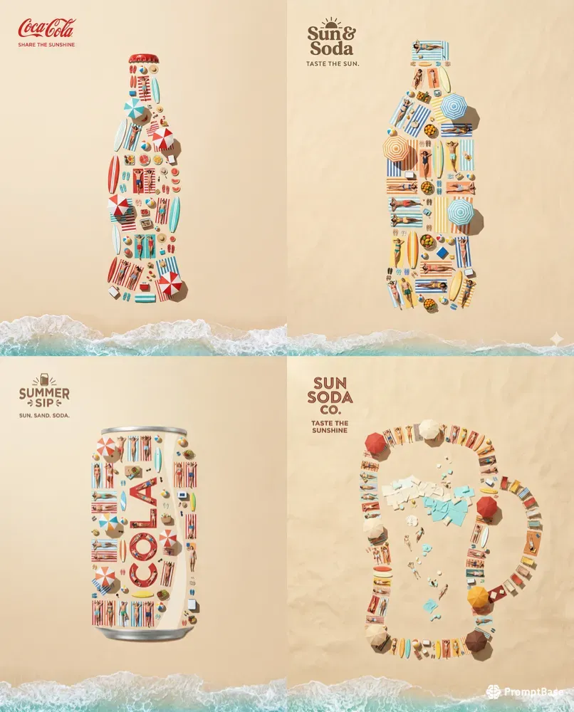 Soda Brand Beach Bottles