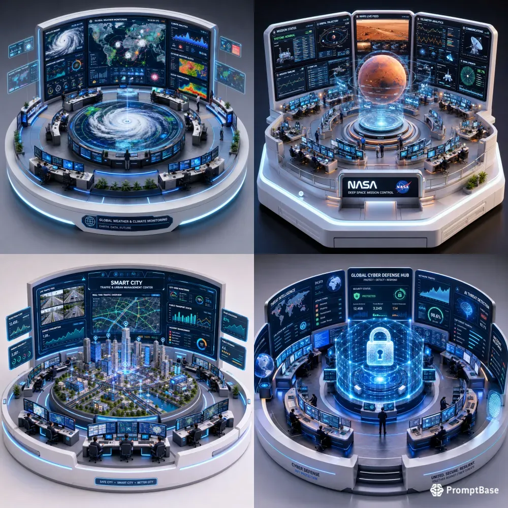 Isometric 3D Command Dioramas
