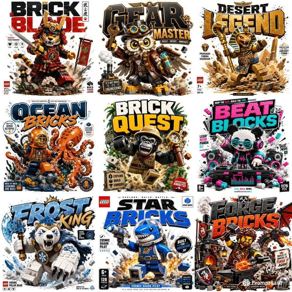 Epic Lego Character Posters