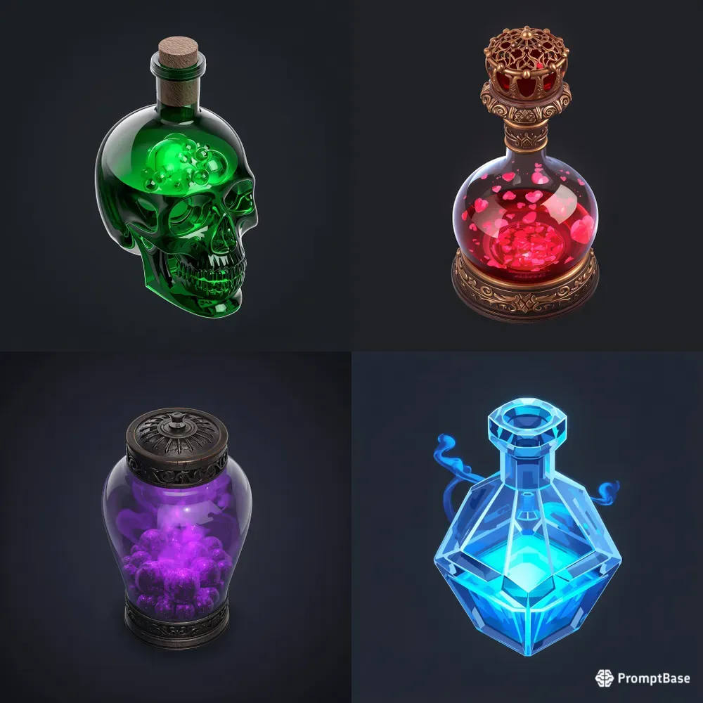 Aaa 3D Isometric RPG Potions