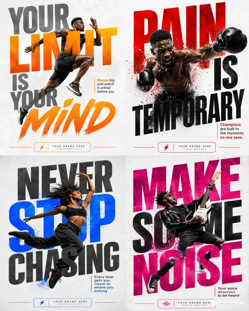 Bold Statement Motivation Posters