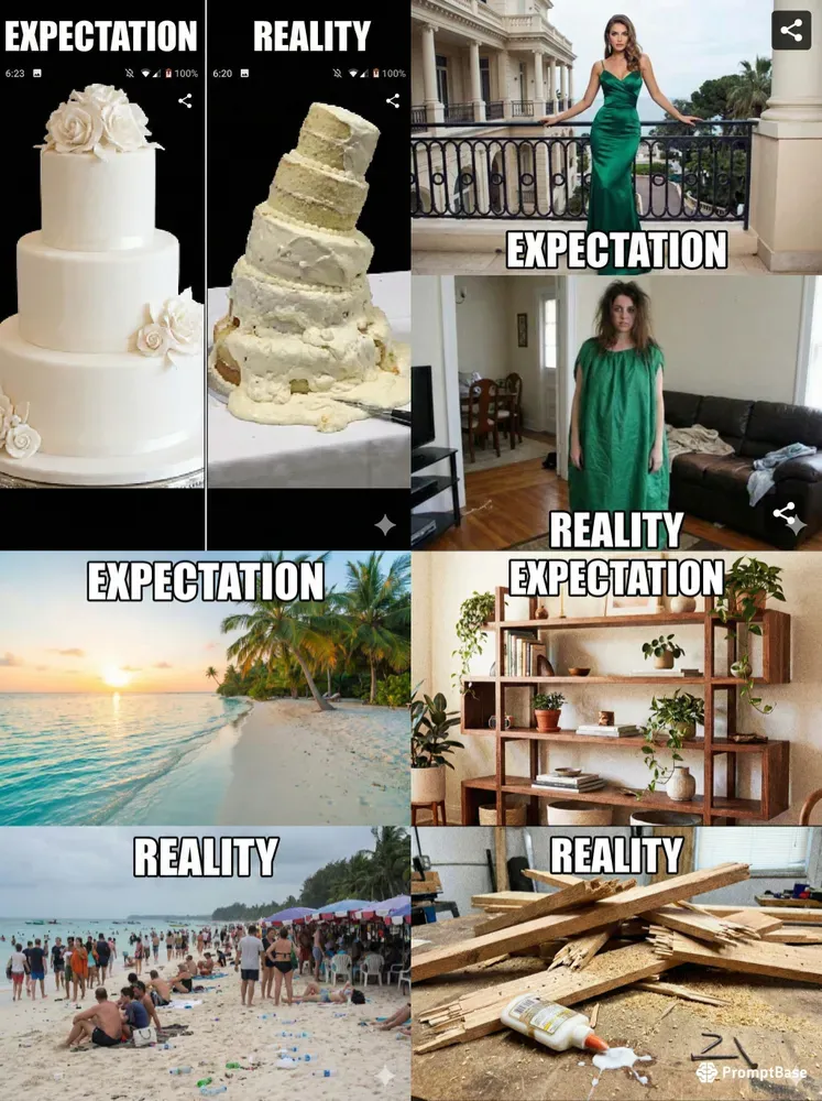Expectation Vs Reality Memes