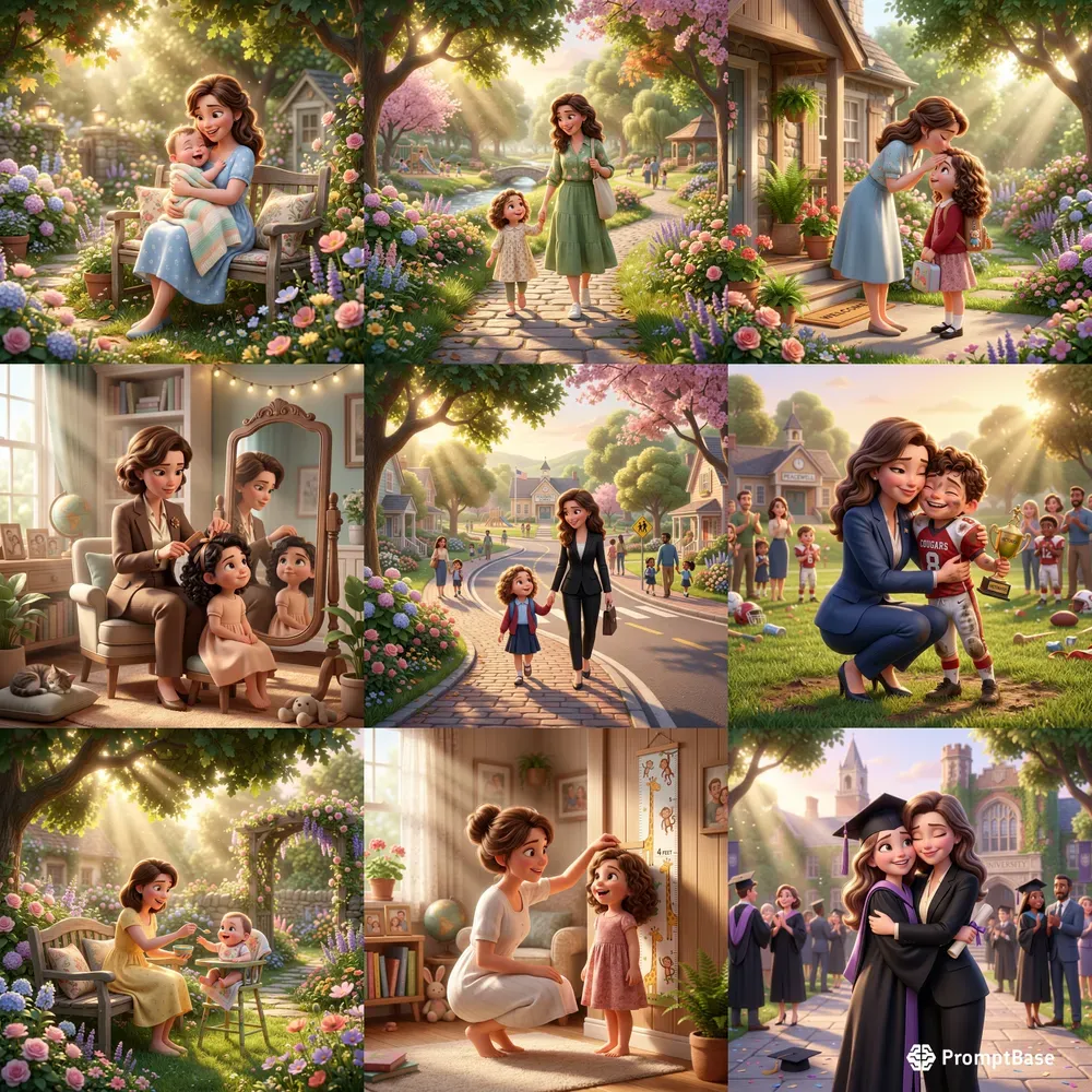 Magical Motherhood 3D Illustrations