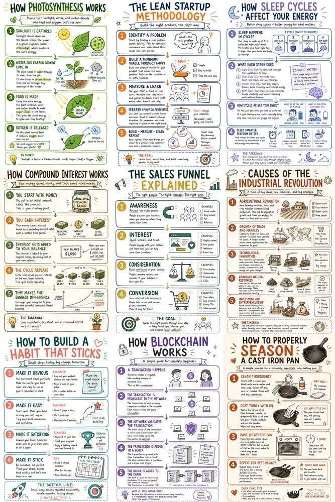 Universal Concept Explainer Infographics