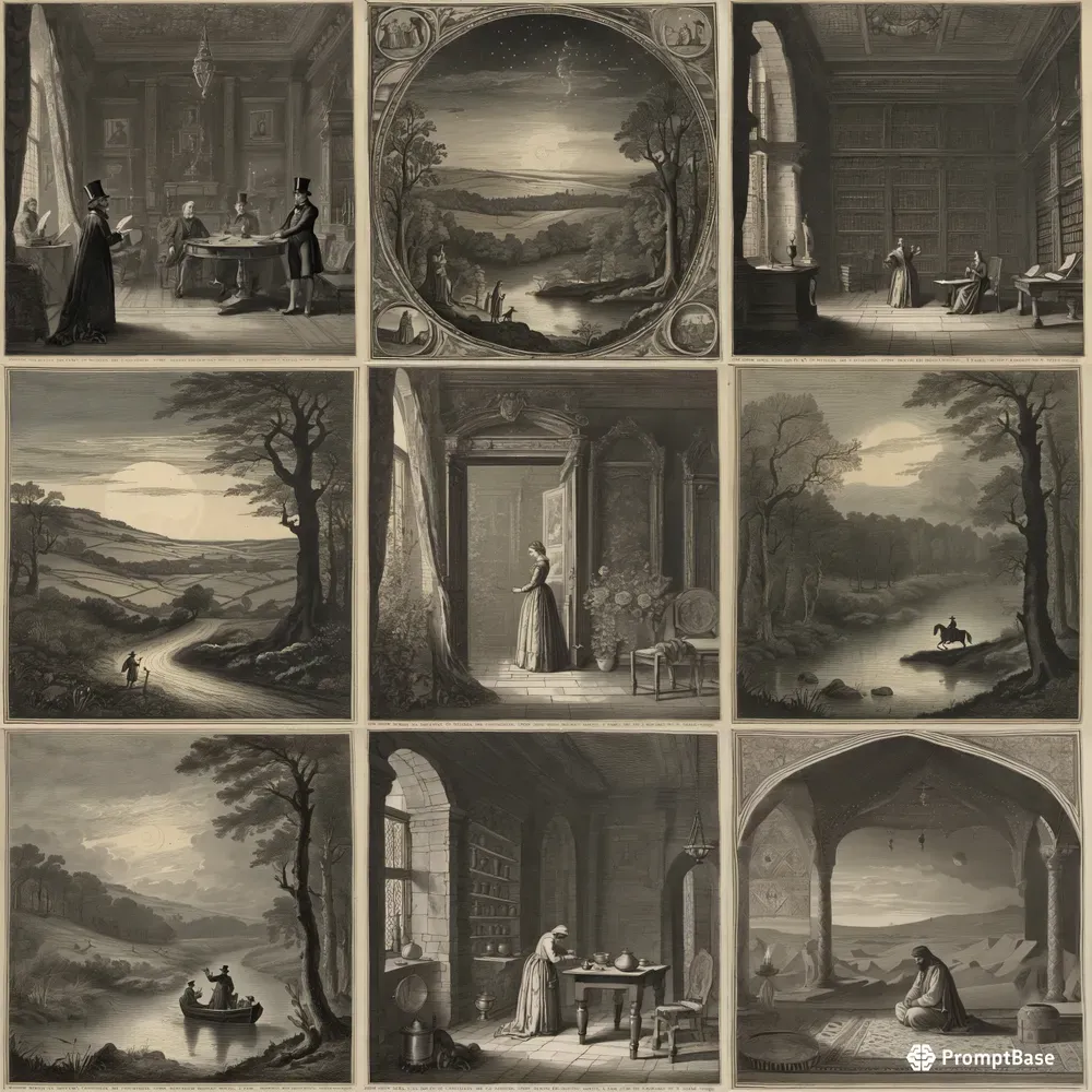 Regency Magic Manuscript Scenes