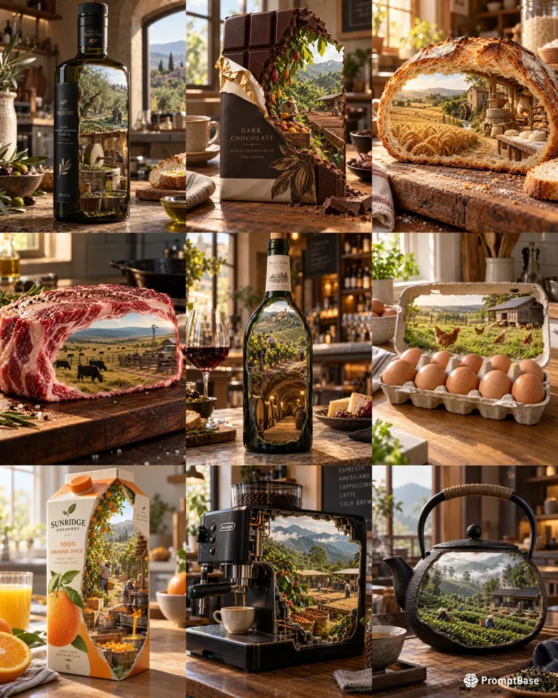 Product Origin Cutaway Ads