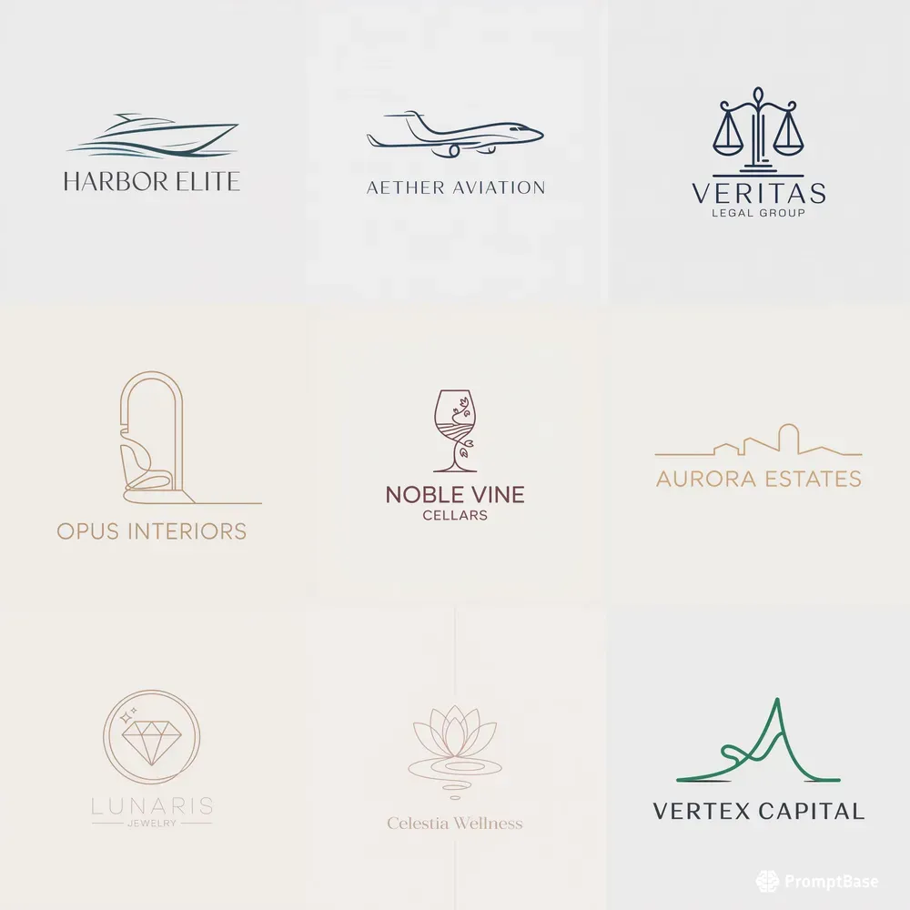 Luxury Monoline Logos