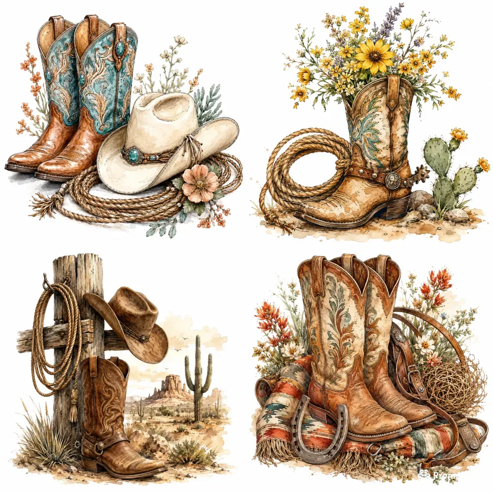 Rustic Western Boot Collections